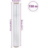  Rastezljiva folija 2 kom prozirna 30 μm 50 cm x 150 m | shoptok.hr