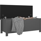  Kutija za pohranu s jastukom siva 105x40x45 cm | Eponuda.com
