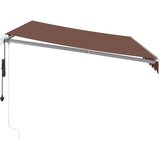 Tenda na automatsko uvlačenje s LED smeđa 350 x 250 cm | shoptok.hr