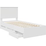  Krevetna konstrukcija Bijelo 90 x 190 cm Inženjersko Drvo | Eponuda.com