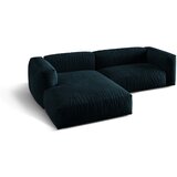 Micadoni Tamno plava kutna garnitura od bouclé tkanine (s lijevim kutom) Martina – Home | shoptok.hr