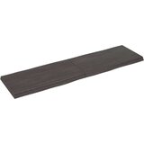 Stolna ploča tamnosiva 180x50x6 cm obrađena masivna hrastovina | shoptok.hr