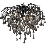 PAUL NEUHAUS 8091-18 - Plafonski luster ICICLE 9xG9/40W/230V, prečnik 50 cm, crne boje | Eponuda.com