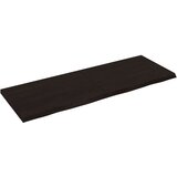 Maison Chic Stenska polica - Viseča Polica temno rjava 140x50x(2-4) cm trdna hrastovina, (21784549) Cene