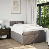 vidaXL Krevet s oprugama i madracem smeđesivi 120 x 190 cm od tkanine | shoptok.hr