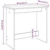  Radni stol boja hrasta sonome 80 x 40 x 75 cm konstruirano drvo | shoptok.hr