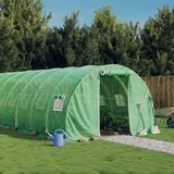 Rastlinjak z jeklenim ogrodjem zelen 66 m² 22x3x2 m