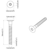  Potvrđivački vijci 2100 pcs Srebrno Metal | Eponuda.ba
