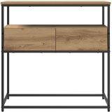  Konzolna stolica s ladicama Umjetnički hrast 75 x 40 x 75 cm | Eponuda.ba