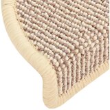  Prostirke za stepenice 15 kom 56x17x3 cm Bijele i smeđe poluokrugle | shoptok.hr