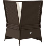  Kutna vrtna sofa od poliratana s jastucima smeđa | Eponuda.com