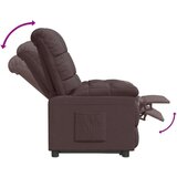  Naslonjač od tkanine tamnosmeđi | shoptok.hr