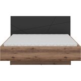 MID.YOU postelja 160 cm x 200 cm , leseni material črna, barve hrasta | Shoptok.si