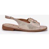 S. BARSKI Elegant Sandals With Decoration On Flat Heel S.Barski | ePonuda.com