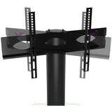  Kotno TV stojalo 4-nadstropno za 32-70" črno in srebrno | Shoptok.si