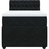 Box spring krevet s madracem crni 100x200 cm baršunasti | shoptok.hr
