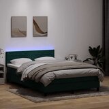 Krevet s oprugama i madracem tamnozeleni 160x210 cm baršunasti | shoptok.hr
