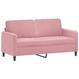 vidaXL Dvosjed ružičasti 140 cm baršunasti | shoptok.hr