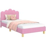  Krevet za djecu s uzglavljem Ružičasta 90 x 190 cm Tkanina | Shoptok.si