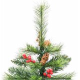 Umjetno božićno drvce 150 LED lampica Topla bijela PVC i metal | shoptok.hr