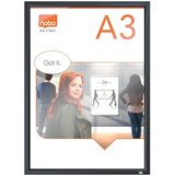 Nobo Okvir za sliko a3 s klip pripenjanjem grafitno siv okvir 1915581, (20854730) Slike