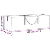  Vreća za pohranu vrtnih jastuka crna 135x40x55 cm polietilen | shoptok.hr