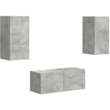  Komplet TV omaric 6 pcs Betonsko siva Konstruiran les - - Siva - 96.31 - 98 x 31 x 29,5 cm - 2025-vidaXL-Uvoz_2 | Shoptok.si