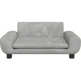  Krevet za pse svjetlosivi 70 x 45 x 33 cm baršunasti | shoptok.hr