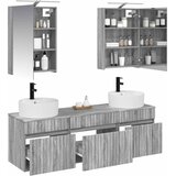  Set ormarića za kupaonicu 5 kom. Siva Sonoma Konstruirano drvo | shoptok.hr