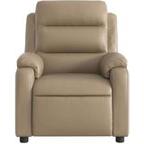 vidaXL Električni masažni naslonjač od umjetne kože boja cappuccina | shoptok.hr