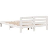 vidaXL Okvir kreveta bez madraca bijeli 120 x 190 cm masivna borovina | shoptok.hr