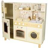  Velika drvena dječja kuhinja – 90 cm, slavina, svjetlo i zvuk | shoptok.hr