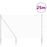 vidaXL varjena ograja z 13 sidrnimi klinčki 1.6x25 m cinkano jeklo | Shoptok.si