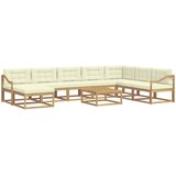 Set vanjskih sofa 9 kom. Bijela i krem | shoptok.hr