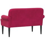  Ljubavni kauč s gumbima Vinska crvena 120 x 66 x 78 cm Baršun | Eponuda.com