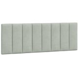 Krevet s madracem Hanko svjetlosivi 140x200 cm baršunasti | Eponuda.com