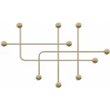 Kalune Design Metalna zidna vješalica u zlatnoj boji Dama –