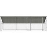  Kućica za pse s pohranom 3 pcs Srebrno 6 x 2 x 2 m Čelik | shoptok.hr