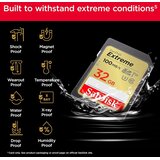 San Disk Extreme PLUS SDHC memorijska kartica od 32GB, 100MB/s čitanje i 60MB/s pisanje, UHS-I, Class 10, U3, V30 | shoptok.hr
