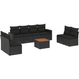  The Living Store Vrtna sedežna garnitura 9-delna z blazinami črn poli ratan - Vrtna Sedežna Garniture, (21452683) | Shoptok.si