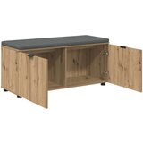  Haldna klop z blazino z vrati Umetni hrast 100 x 38 x 46 cm, (5000155658) | Shoptok.si
