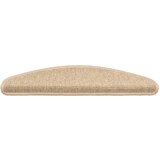  Prostirke za stepenice 15 kom 65x21x4 cm svijetlo bež poluokrugle velike | shoptok.hr
