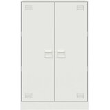 vidaXL Komoda bela 67x39x107 cm jeklo | Shoptok.si