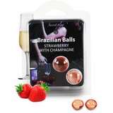 SecretPlay Brazilian Balls Strawberries Champagne 2 pack Cene