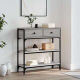  Konzolni stol siva boja hrasta 72 5x25x75 cm konstruirano drvo | shoptok.hr