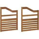  Nasloni za ruke 2 pcs Smeđa 59 x 4 x 73 cm Konstruirano drvo | Eponuda.com