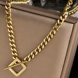 Ogrlica SI-36598 - Zlatna KP36598 | shoptok.hr
