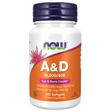 Now Foods Vitamin A & D NOW, 10.000/400 IU (100 mekih kapsula) | shoptok.hr