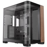 Antec c8 curve wood full-tower okno leseno črno/rjavo gaming ohišje | Shoptok.si