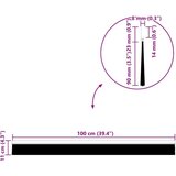  Samoljepljivi pečati za vrata 12 pcs Smeđa 100 cm | shoptok.hr